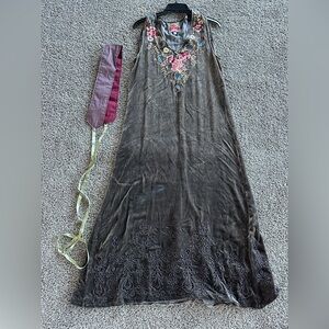 NWOT! Velvet Silk Johnny Was long dress